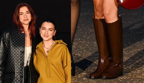 gucci knee boots celebrities|Rina Lipa Steps Out With Sister Dua Lipa in Knee .